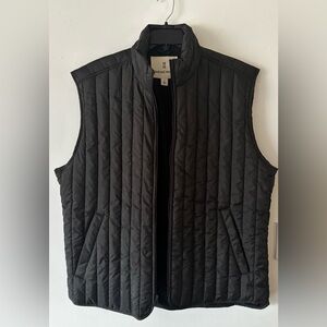 Mutual Weave Men’s Black Lightweight Full Zip Puffer Vest New Without Tags XL